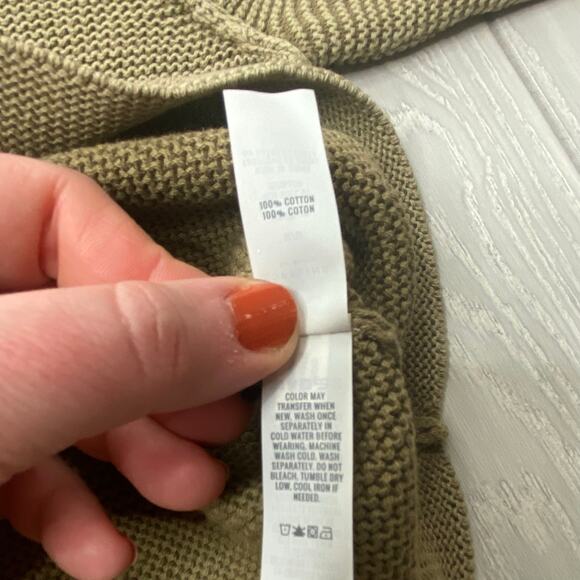 Offline by Aerie Women's Tan Crochet Pullover Cotton Crop Sweater Size Medium - Picture 7 of 7